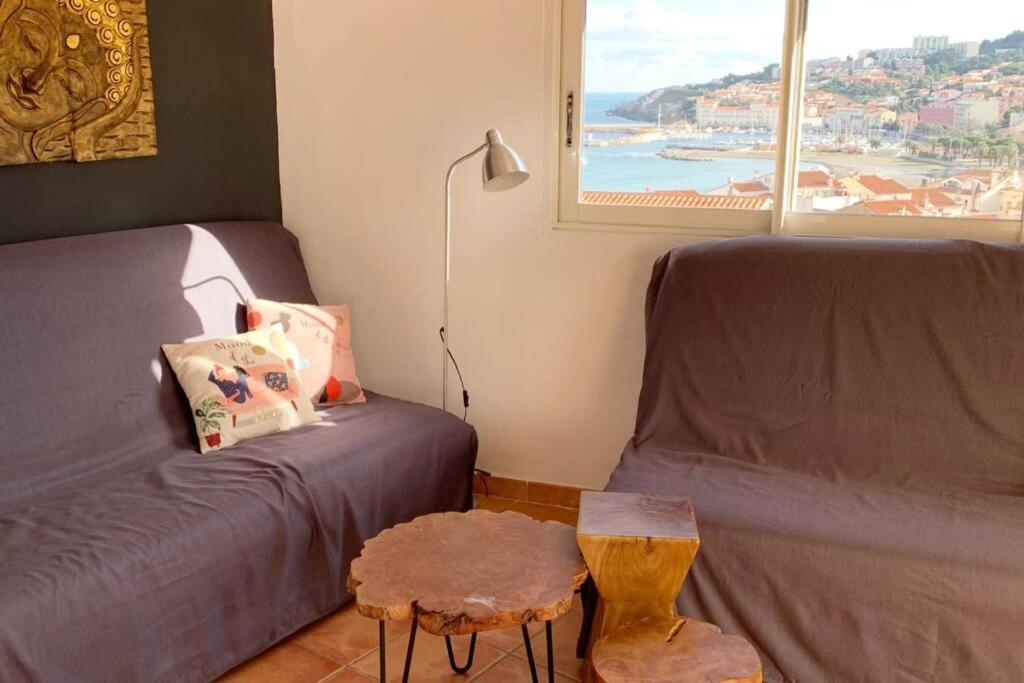 Attique A Banyuls - Vue Mer Et Montagne Eksteriør billede