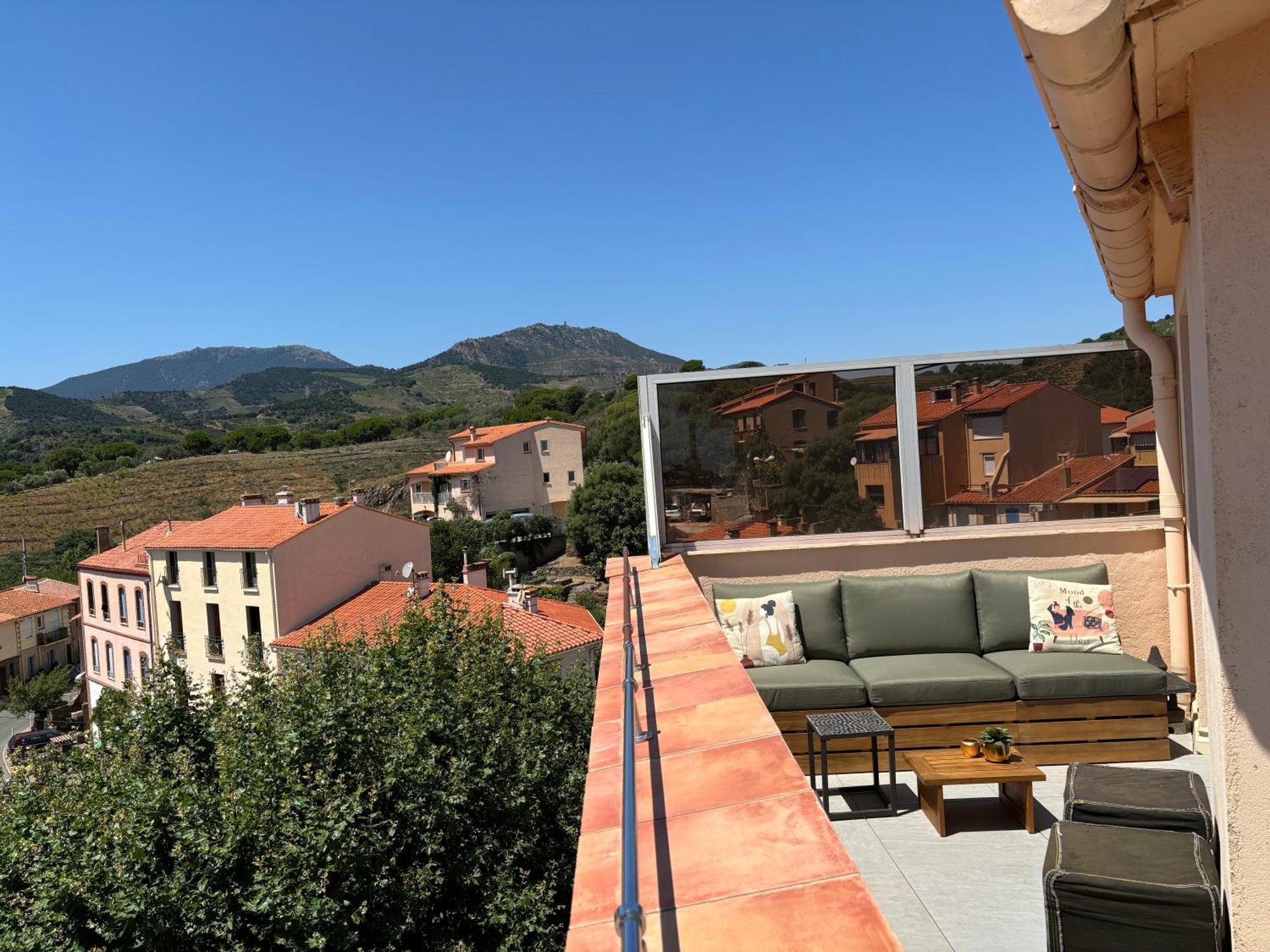 Attique A Banyuls - Vue Mer Et Montagne Eksteriør billede
