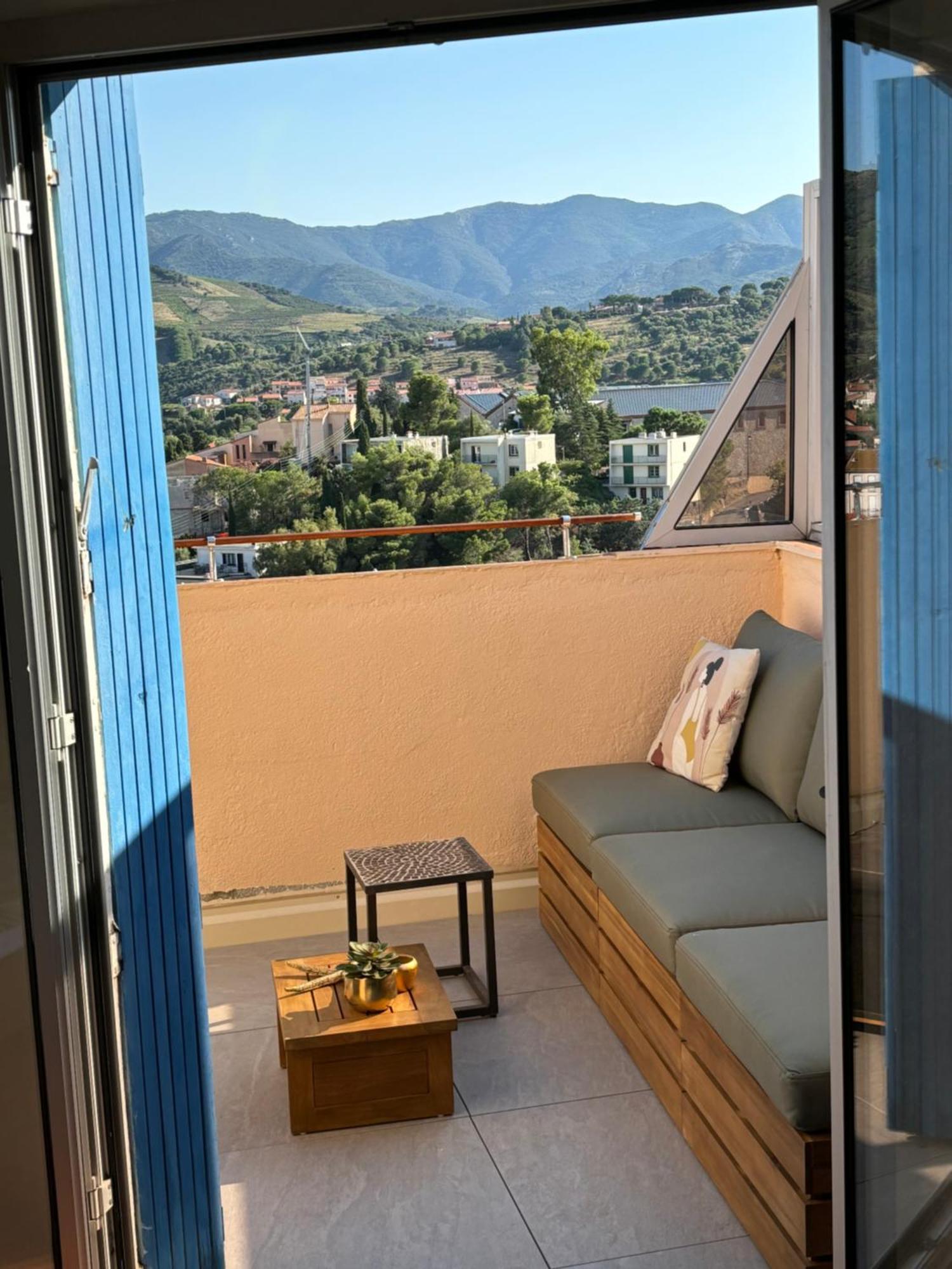Attique A Banyuls - Vue Mer Et Montagne Eksteriør billede